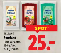 Lidl BELBAKE Fondant tilbud