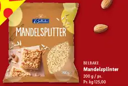 Lidl BELBAKE Mandelsplinter tilbud
