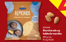 Lidl BELBAKE Blancherede og hakkede mandler tilbud