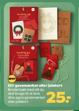 Netto Diy gavemærker eller julekort tilbud
