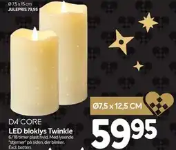 Din Isenkræmmer LED bloklys Twinkle tilbud
