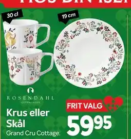 Din Isenkræmmer Krus eller Skål, DKK 59.95 tilbud