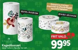 Din Isenkræmmer Kagedåsesæt, DKK 99.95 tilbud