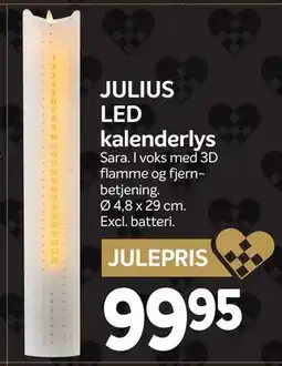 Din Isenkræmmer JULIUS LED kalenderlys, DKK 99.95 tilbud
