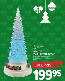 Din Isenkræmmer Juletræ med Farveflimmer, DKK 199.95 tilbud