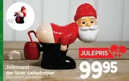 Din Isenkræmmer Julemand der laver sæbebobler, DKK 99.95 tilbud