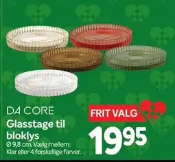 Din Isenkræmmer Glasstage til bloklys, DKK 19.95 tilbud