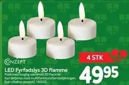 Din Isenkræmmer LED Fyrfadslys 3D flamme, DKK 49.95 tilbud
