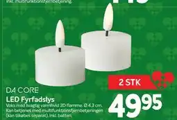 Din Isenkræmmer LED Fyrfadslys, DKK 49.95 tilbud