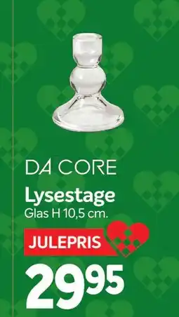 Din Isenkræmmer Lysestage, DKK 29.95 tilbud