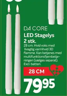 Din Isenkræmmer LED Stagelys 2 stk., DKK 79.95 tilbud