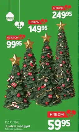 Din Isenkræmmer Juletræ med pynt tilbud