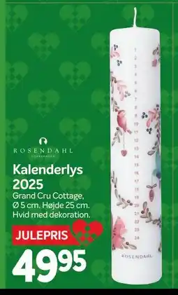 Din Isenkræmmer Kalenderlys 2025, DKK 49.95 tilbud