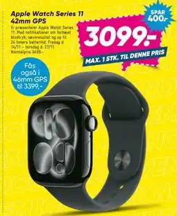 Bilka Apple Watch Series 11 42mm GPS, DKK 3099 tilbud