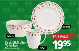 Din Isenkræmmer Krus, Skål eller Tallerken, DKK 19.95 tilbud