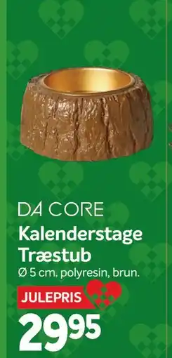 Din Isenkræmmer Kalenderstage Træstub, DKK 29.95 tilbud