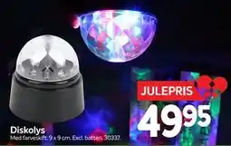 Din Isenkræmmer Diskolys, DKK 49.95 tilbud