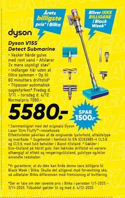 Bilka Dyson V15S Detect Submarine, DKK 5580 tilbud