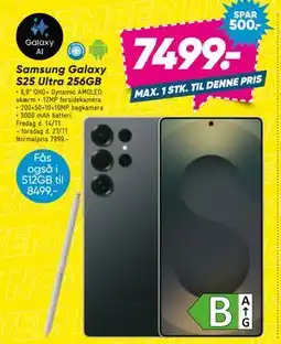 Bilka Samsung Galaxy S25 Ultra 256GB, DKK 7499 tilbud