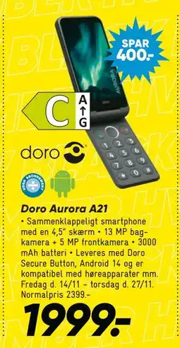 Bilka Doro Aurora A21, DKK 1999 tilbud
