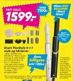 Bilka Shark FlexStyle 5-i-1 style og hårtørrer, DKK 1599 tilbud