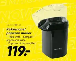 Bilka Køkkenchef popcorn maker, DKK 119 tilbud
