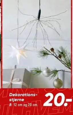 Bilka Dekorations stjerne, DKK 20 tilbud