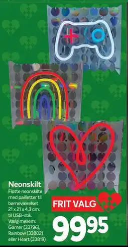 Din Isenkræmmer Neonskilt, DKK 99.95 tilbud