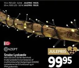 Din Isenkræmmer Snake Lyskæde tilbud