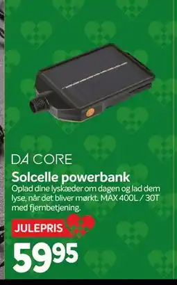 Din Isenkræmmer Solcelle powerbank, DKK 59.95 tilbud