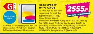 Apple iPad 11” Wi-Fi 128 GB, DKK 2555