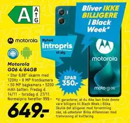 Bilka Motorola G06 4/64GB, DKK 649 tilbud