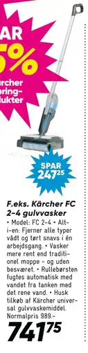 Bilka Kärcher FC 2-4 gulvvasker, DKK 741.75 tilbud