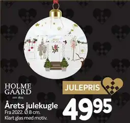 Din Isenkræmmer Årets julekugle, DKK 49.95 tilbud