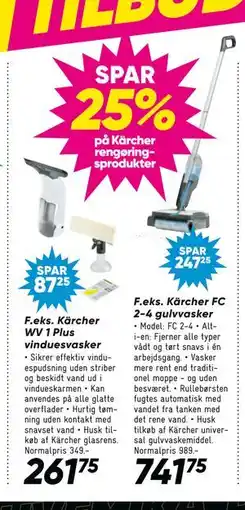 Bilka SPAR 25% på Kärcher rengøringsprodukter tilbud