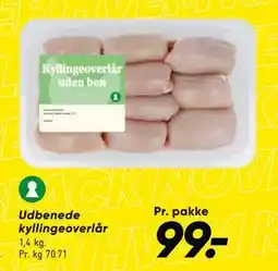 Bilka Udbenede kyllingeoverlår, DKK 99 tilbud
