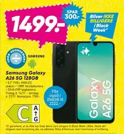 Bilka Samsung Galaxy A26 5G 128GB, DKK 1499 tilbud