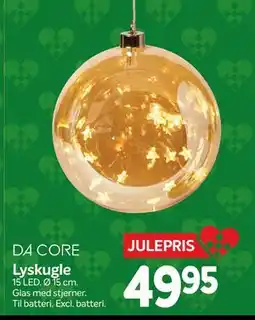 Din Isenkræmmer Lyskugle, DKK 49.95 tilbud