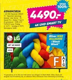 Bilka LG 65NANO80A, DKK 4490 tilbud