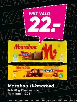 Bilka Marabou slikmarked, DKK 22 tilbud