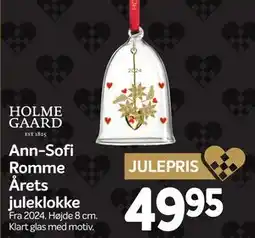 Din Isenkræmmer Ann-Sofi Romme Årets juleklokke, DKK 49.95 tilbud