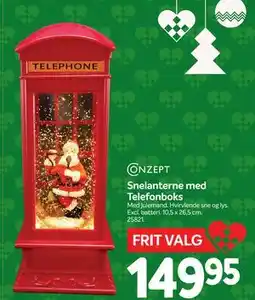 Din Isenkræmmer Snelanterne med Telefonboks, DKK 149.95 tilbud
