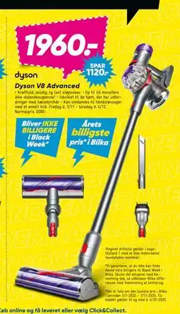 Bilka Dyson V8 Advanced, DKK 1960 tilbud