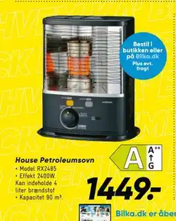 Bilka House Petroleumsovn, DKK 1449 tilbud