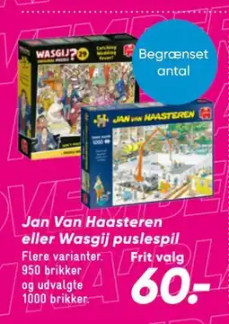 Bilka Jan Van Haasteren eller Wasgij puslespil, DKK 60 tilbud