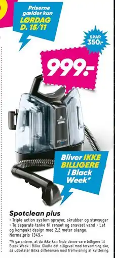 Bilka Spotclean plus, DKK 999 tilbud
