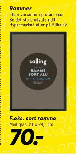 Bilka Rammer, DKK 70 tilbud