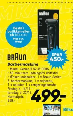 Bilka Barbermaskine, DKK 499 tilbud