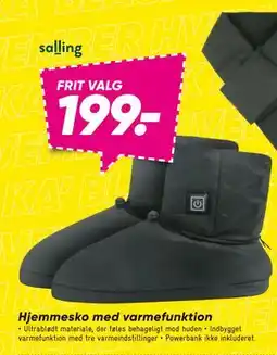 Bilka Hjemmesko med varmefunktion, DKK 199 tilbud