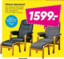 Bilka Otium lænestol, DKK 1599 tilbud
